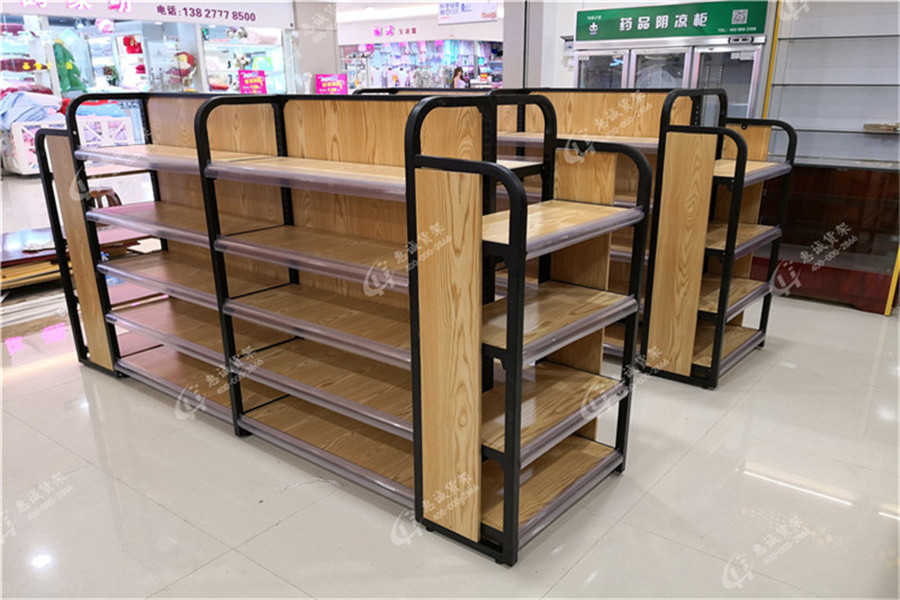 清遠(yuǎn)卡漫便利店鋼木貨架