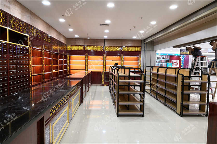 中藥柜，中藥店貨架，實(shí)木中藥柜