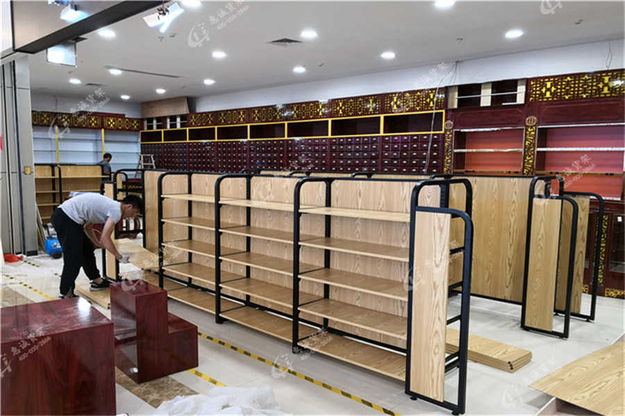 中藥柜，中藥店貨架，實(shí)木中藥柜