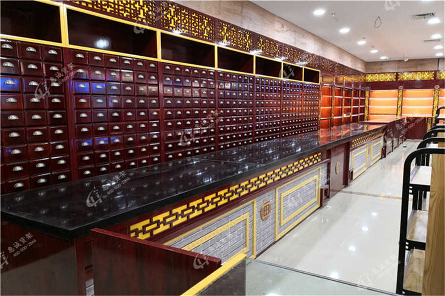 中藥柜，中藥店貨架，實(shí)木中藥柜