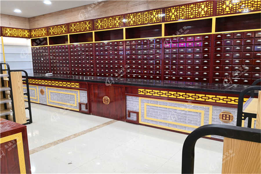 中藥柜，中藥店貨架，實(shí)木中藥柜
