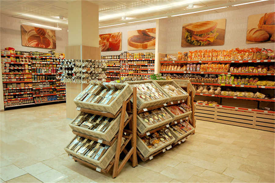 湖南號(hào)池連鎖面包店面包架實(shí)拍
