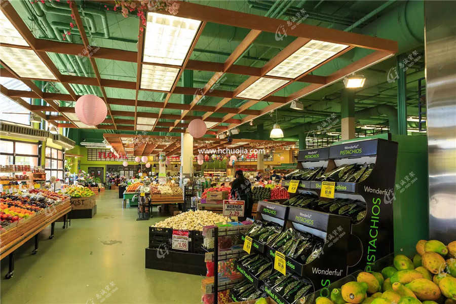 超市水果貨架，超市蔬菜貨架