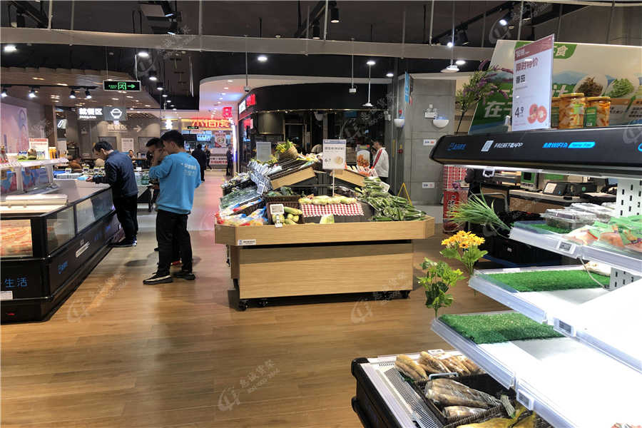超市生鮮貨架擺放圖片