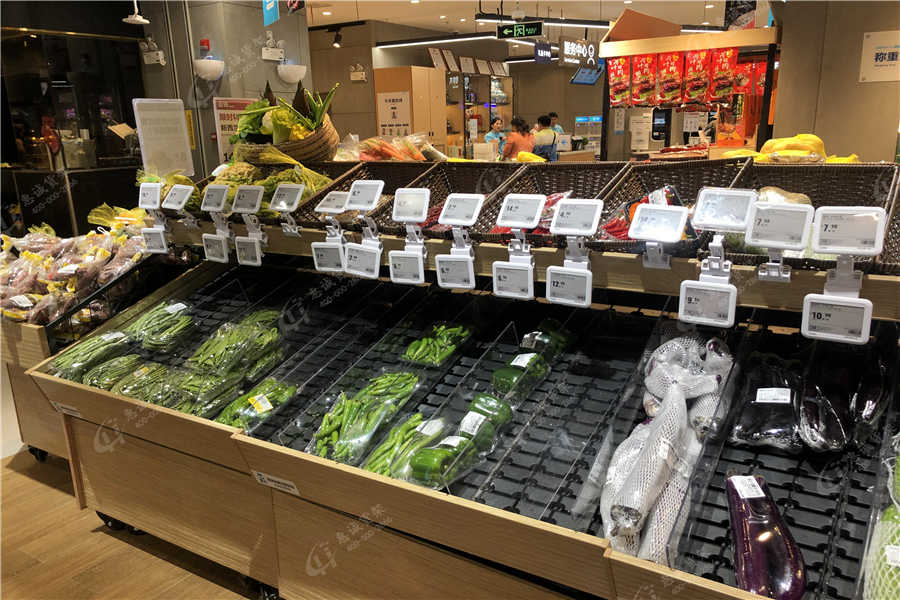 超市生鮮貨架擺放圖片