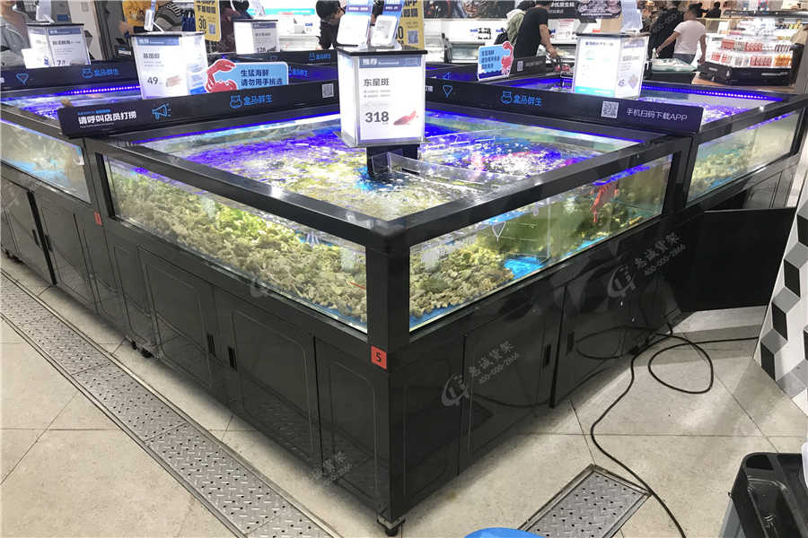 超市生鮮貨架擺放圖片