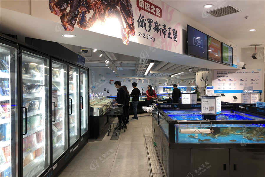 深圳盒馬鮮生超市貨架