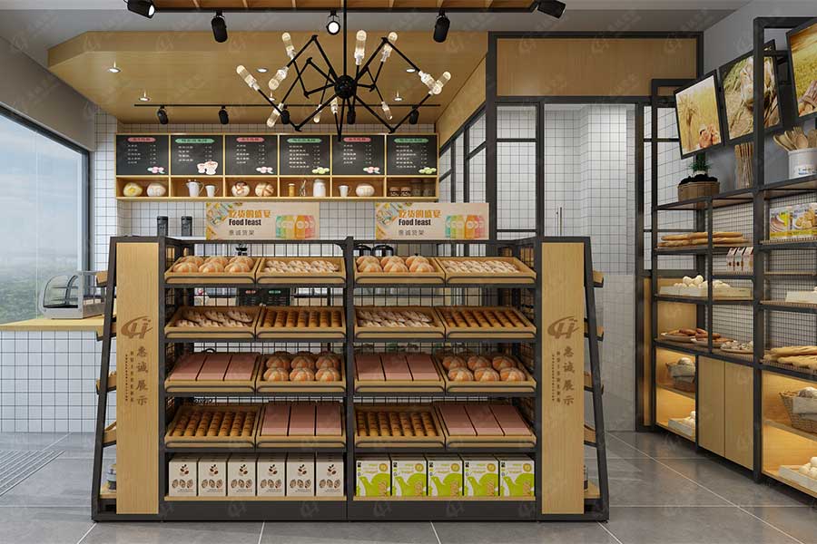 深圳福田面包店貨架